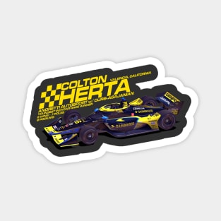 Colton Herta 2022 (yellow) Magnet