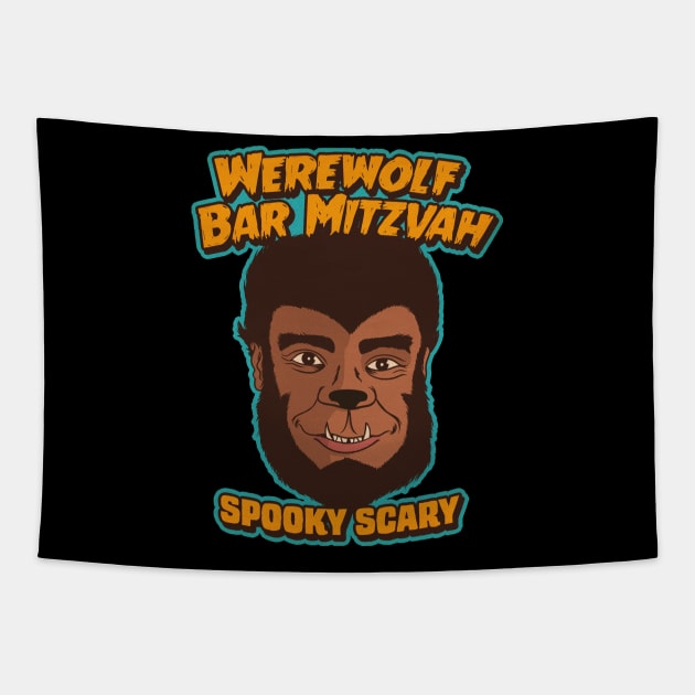 Werewolf Bar Mitzvah Tapestry by kickpunch