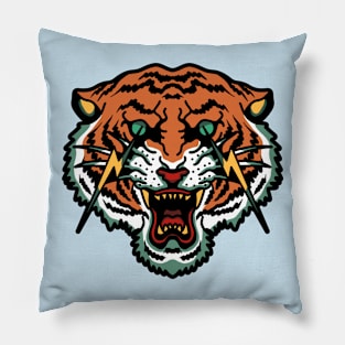 tiger lightning Pillow