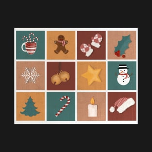 Happy Christmas pattern T-Shirt