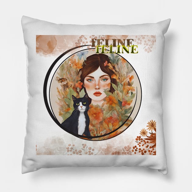 FEMME A CHAT Pillow by beautyecochic