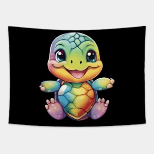 Kawaii Turtle Tapestry