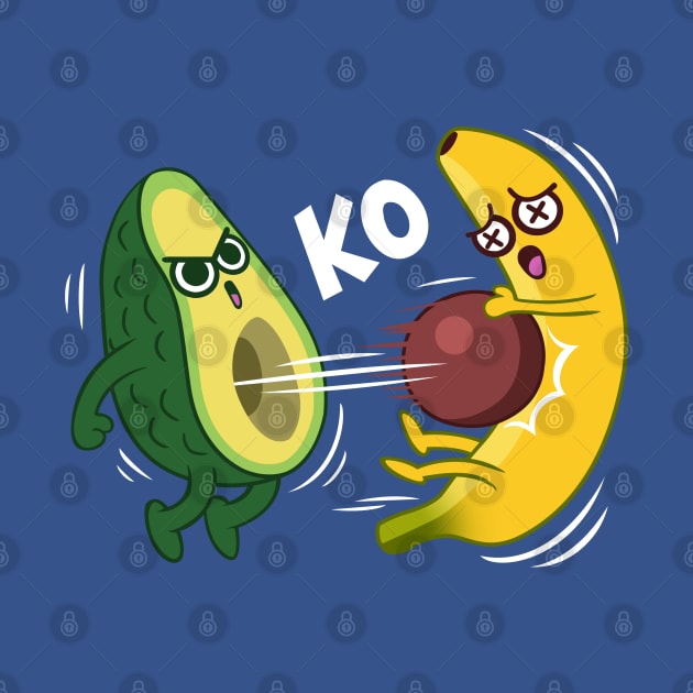 Avocado vs Banana by albertocubatas