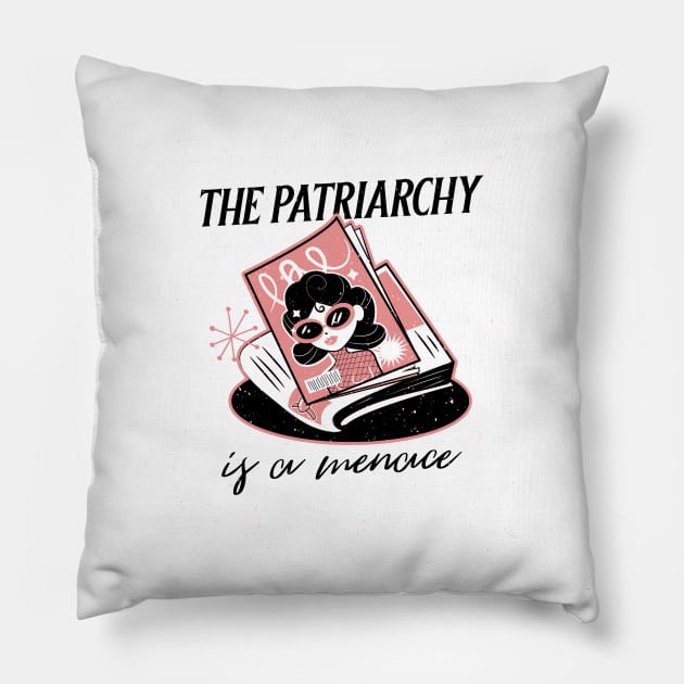 The Patriarchy is a Menace T-shirt Feminist Shirt, Smash The Patriarchy Shirt, Feminism Shirt, Womens Fundamental Rights T-Shirt Pillow by Saturday Rose