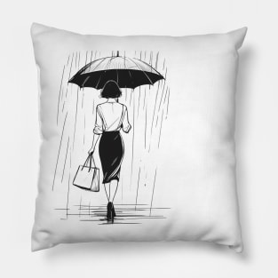 Sous la pluie. Pillow