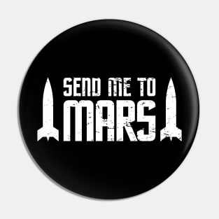 Space Travel Mission To The Planet Mars Pin