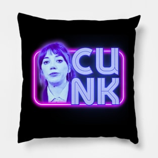 Neon Philomena Cunk Pillow