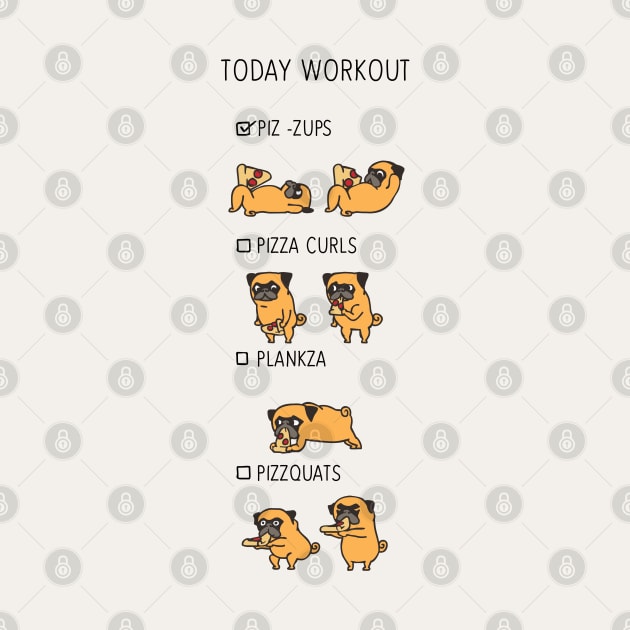 Today Workout with the pug by huebucket