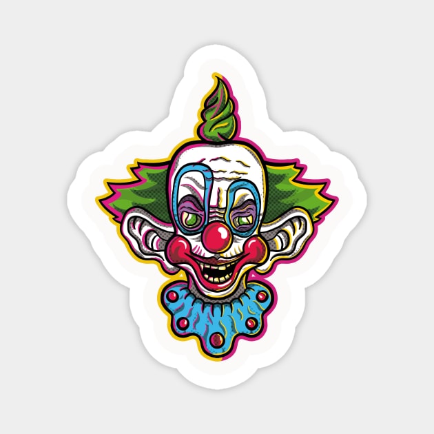 Killer Klown 🤡🤡🤡 Magnet by Blueblur_