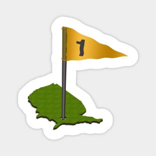 Golfing USA Magnet