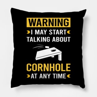 Warning Cornhole Pillow