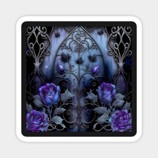 Gothic Rosey Pattern Magnet