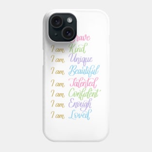 Self Love Daily Affirmations Phone Case