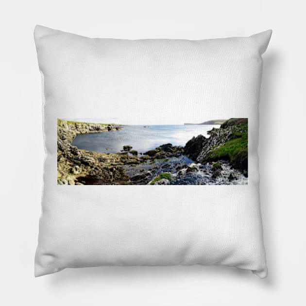 Wester Burn, Fetlar, Shetland Islands Pillow by Avalinart