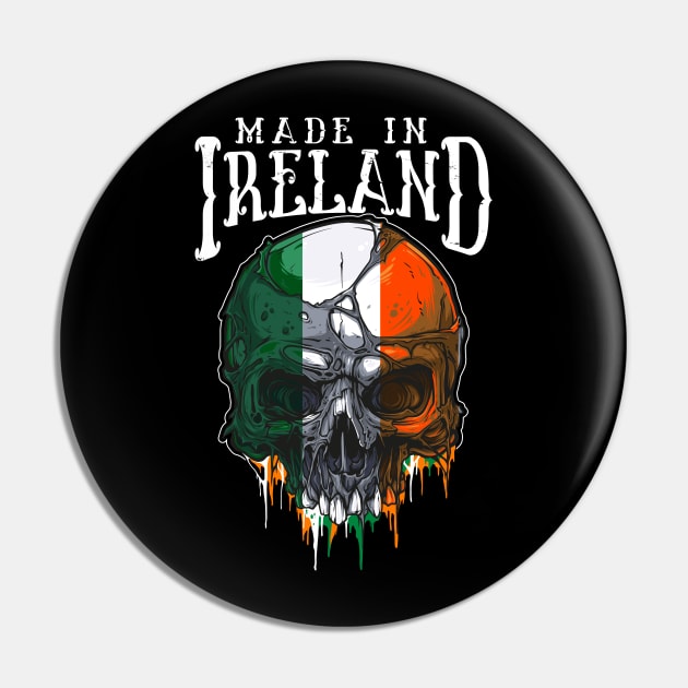 made in ireland irish flag skull design Pin by Jandjprints