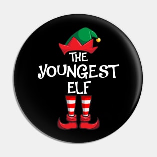 Youngest Elf Matching Family Christmas Pin