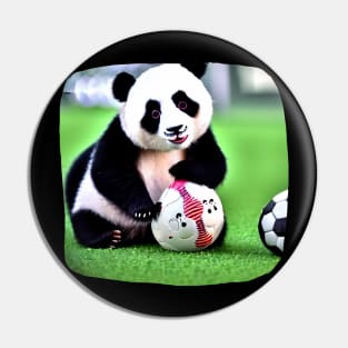 Fatty Panda Soccer Pin