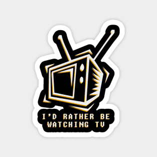 Watching TV Magnet