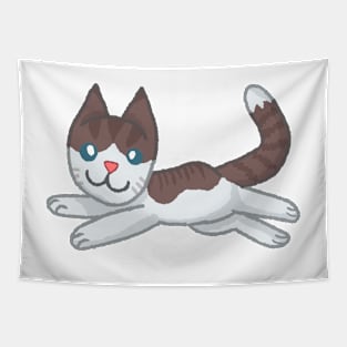 Floppy Cat [Brown And White Tabby] Tapestry