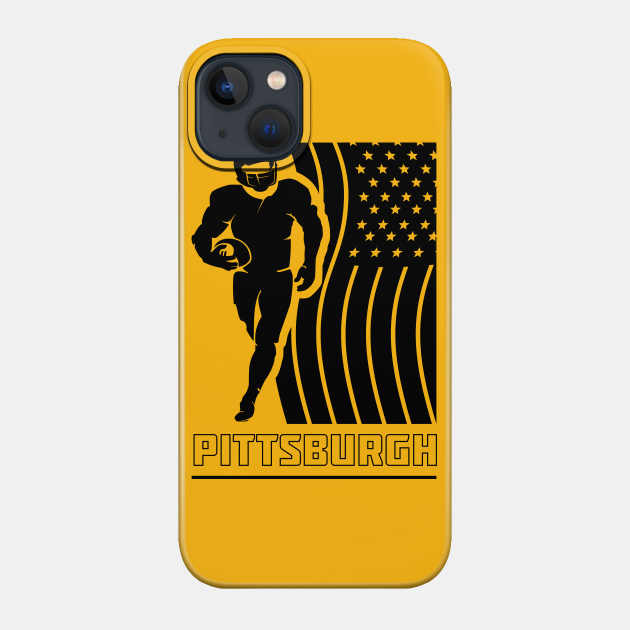 Pittsburgh Football Team Color - Pittsburgh Football - Phone Case