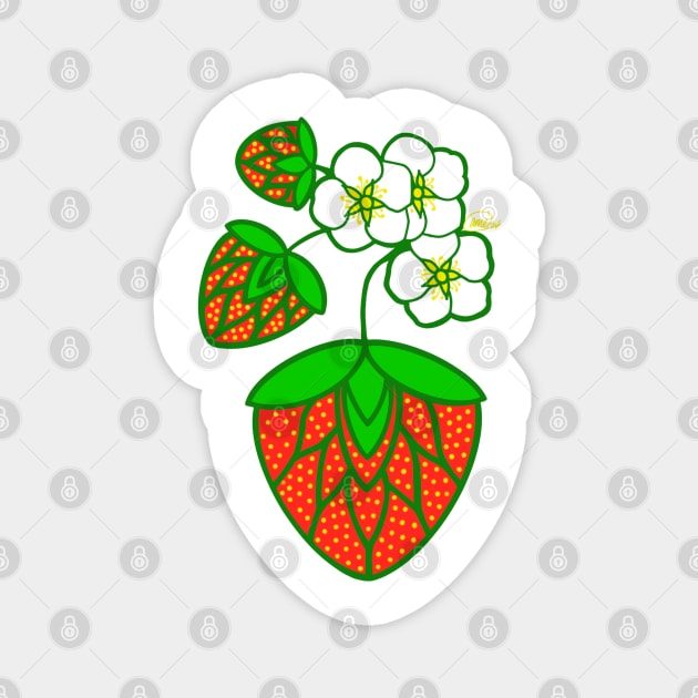 Strawberry Design Magnet by ~AME~
