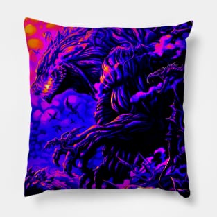 Retro Planet of Godzilla Pillow