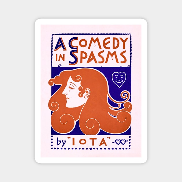 A Comedy in Spasms Face ART Magnet by CROWNLIGHT