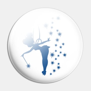 Blue White Tinkerbell Ombre Pin