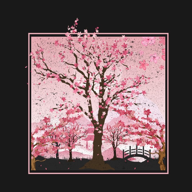 Sakura Pink Flower Blossom Japanese Cherry Blossom by shirtsyoulike