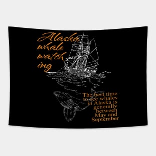 Alaska Whale Watching Tapestry