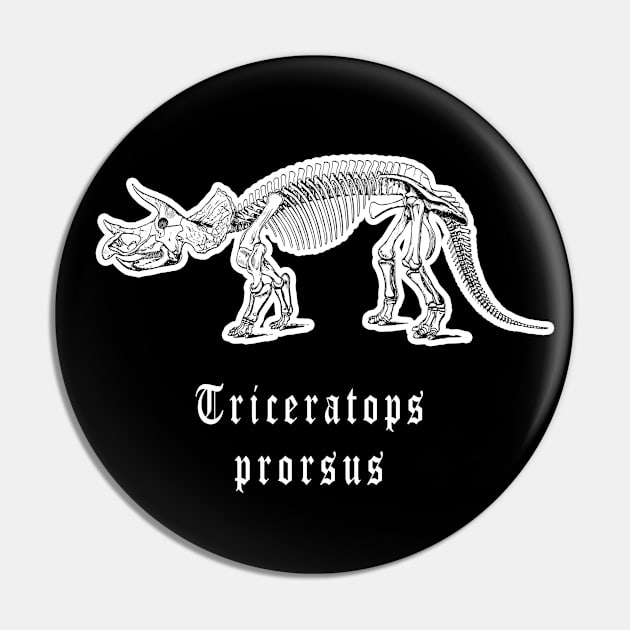 🦖 Fossil Skeleton of a Triceratops prorsus Dinosaur Pin by Pixoplanet