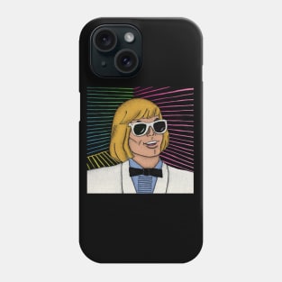 Glitchy Computer Man Phone Case