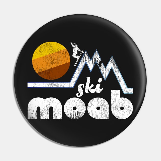 Retro Ski Moab Pin by darklordpug