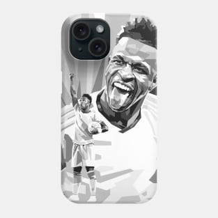 Vinicius jr greyscale illustration Phone Case