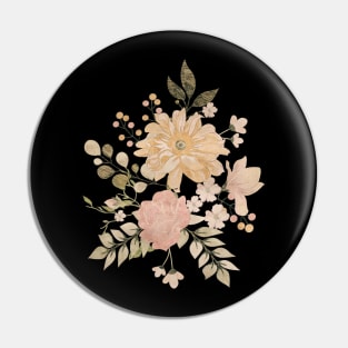 Vintage Flowers Pin