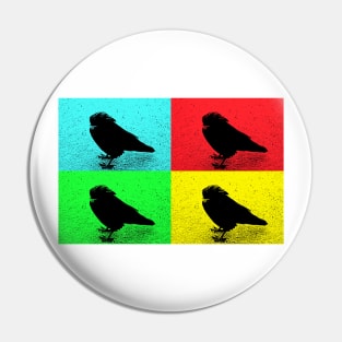 Pop Art Raven Pin