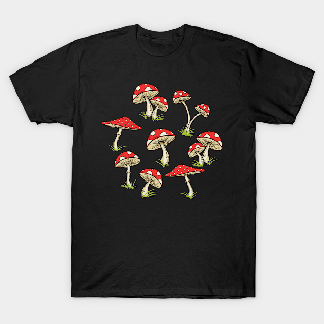 Speckled Mushroom Pattern - Mushroom - T-Shirt