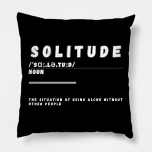 Word Solitude Pillow