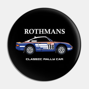 Rally Car Legend Rothmans Pin