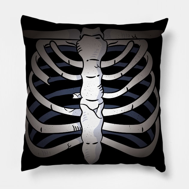 Chest Skeleton Pillow by TomCage