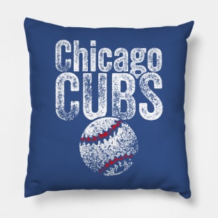 Cubs Vintage Weathered Pillow