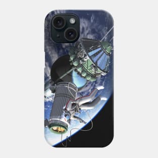 First spacewalk from Voskhod-2 spacecraft. Phone Case