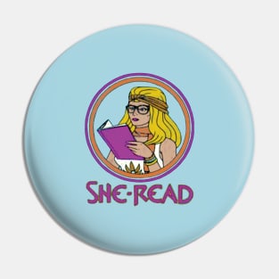 She Read - Books Pin