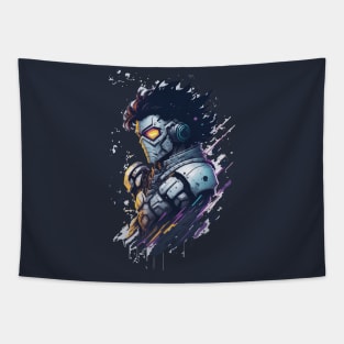 realistic alien armor T-shirt design Tapestry