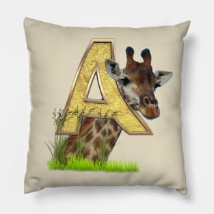 Birthday-Capital Monogram -letter A Pillow