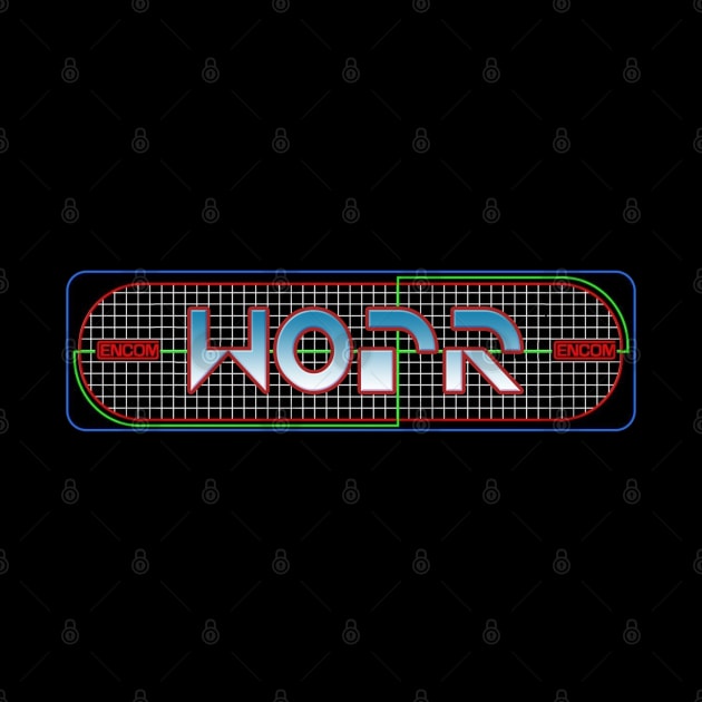 WarGames / TRON Mashup - WOPR Video Game by RetroZest