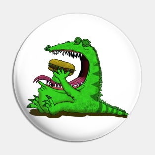 iguana Burger Pin