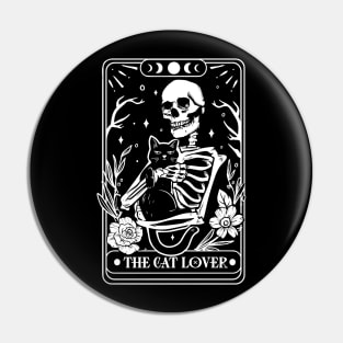 The cat lover - funny tarot cat Pin