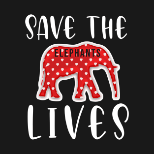 Save the Elephants Lives, Elephant lovers T-Shirt