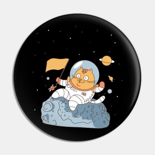 Astronaut Cat Pin